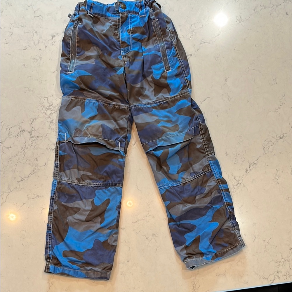 Mini Boden Blue and Brown lined Cargo Pants
